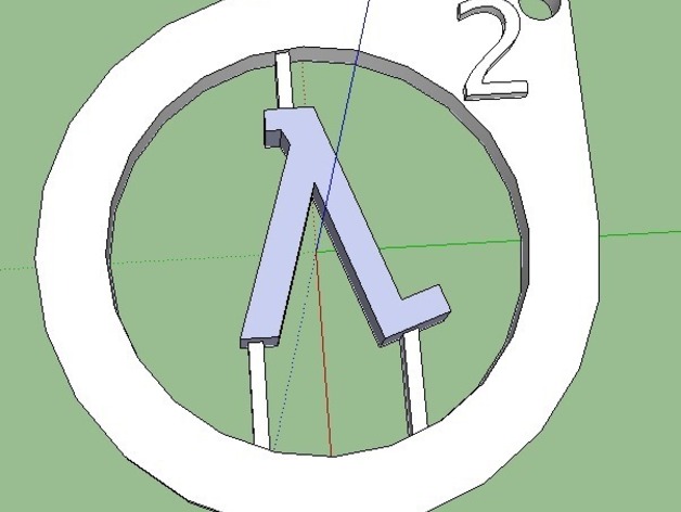Half Life 2 Keychain Logo