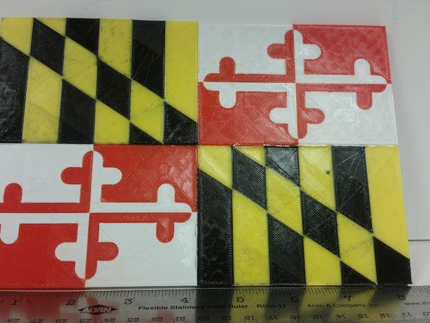 Maryland Flag Dual Extrusion