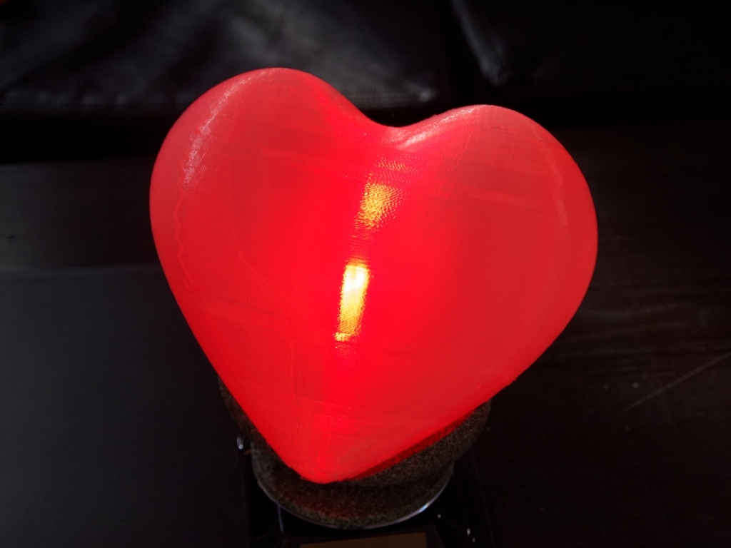 LED Heart Lamp with Stand