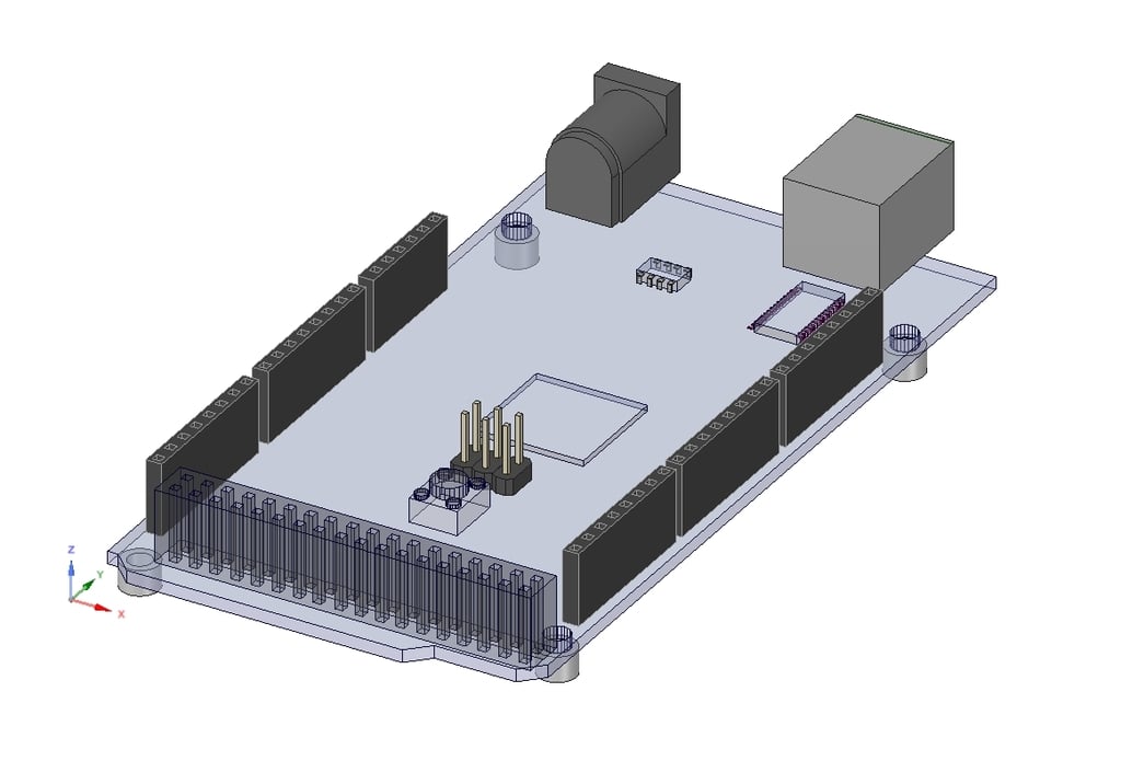 Arduino MEGA CAD File for DesignSpark Mechanical
