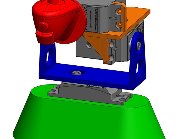 Parallax (Futaba) servo motor 3-axis mount