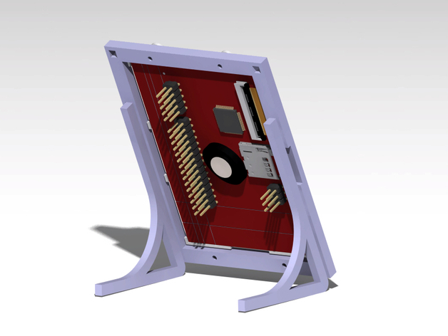 Multi-Orientation Support Frame for 4DSystems LCD - 32PTU - #printaday