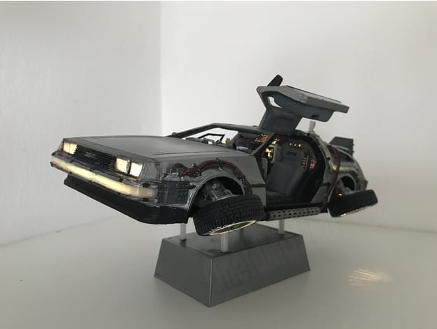 Diy Delorean Time Machine With Lights