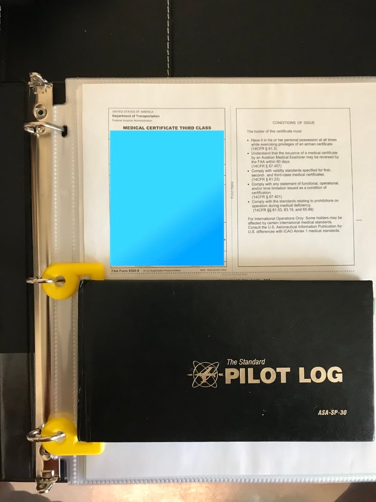 Pilot's Logbook Notebook Holder