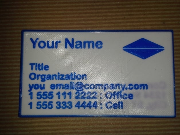 Business Card - Dual Extrusion