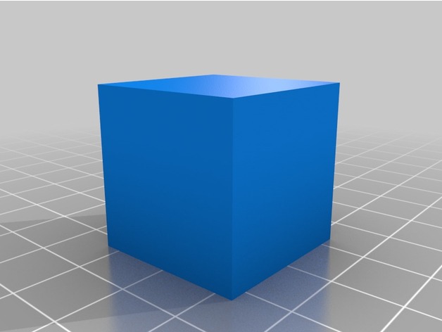 Calibration Cube 1 inch = 25.4 mm
