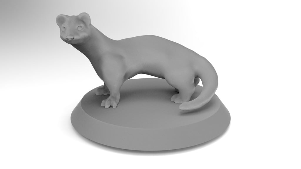 Giant Weasel miniature for DnD