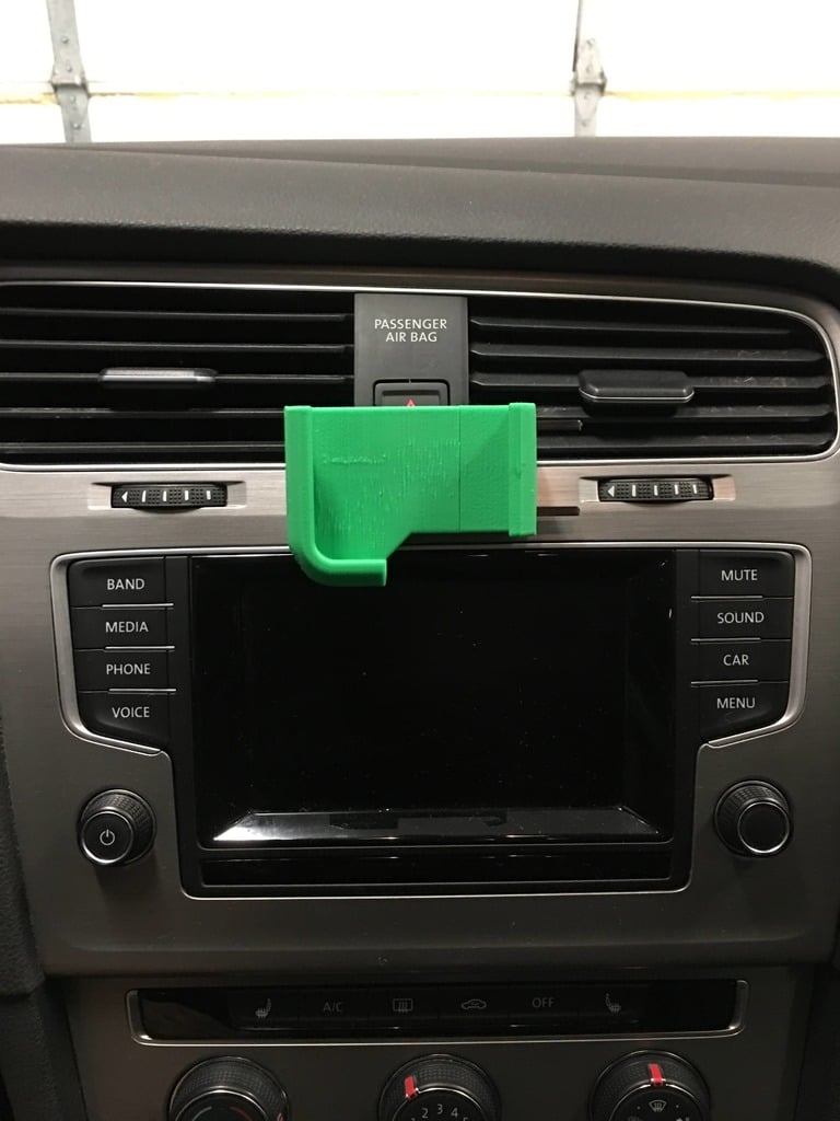 Universal phone holder with VW golf mount