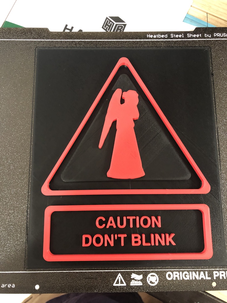 Weeping Angel - Don't Blink sign