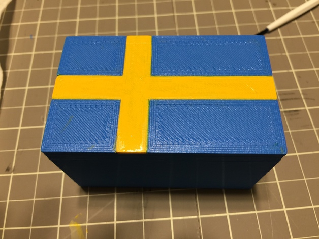 Sweden Flag trinket box