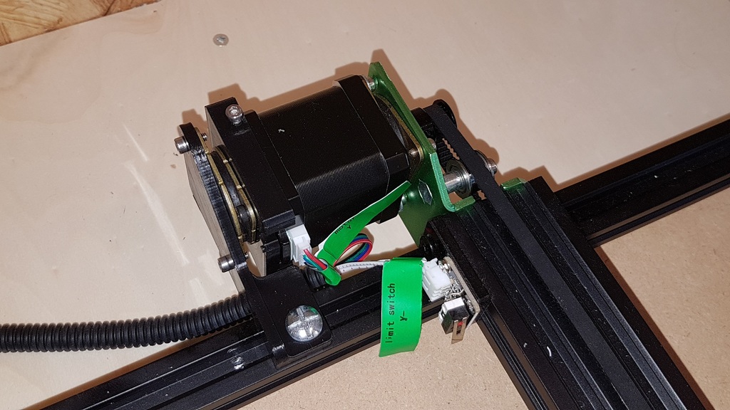 Tevo Tornado / CR-10 : support for Y-axis stepper motor with vibration damper