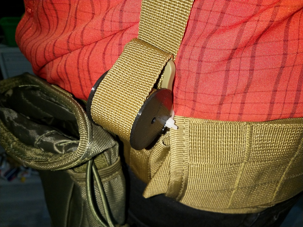 Suspender Holder for zip tie (belt)