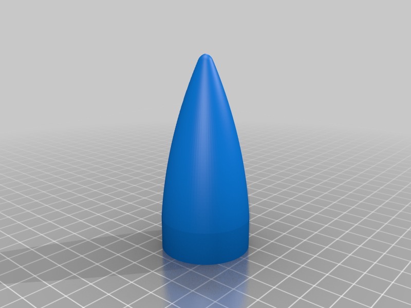 Fin and Nose Cone Section for 1" Compressed Air Rocket