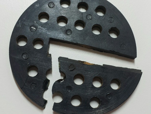 Axminster Band Saw Guard Plate (now with Holes)