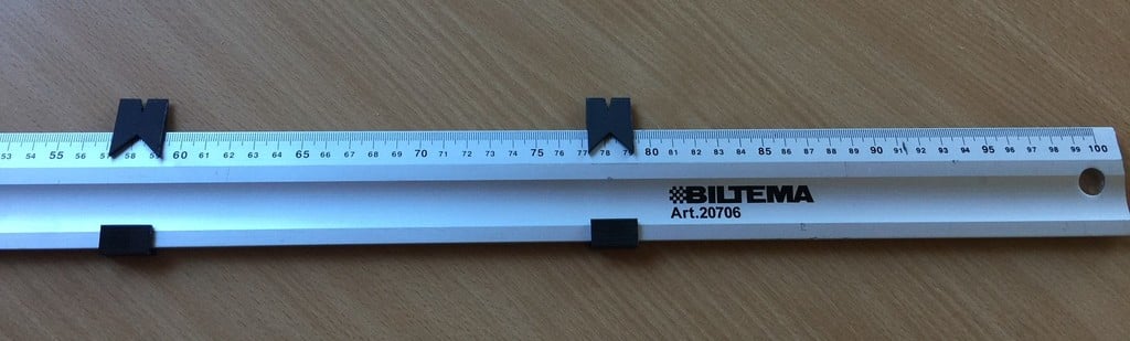 Marker slide for ruler
