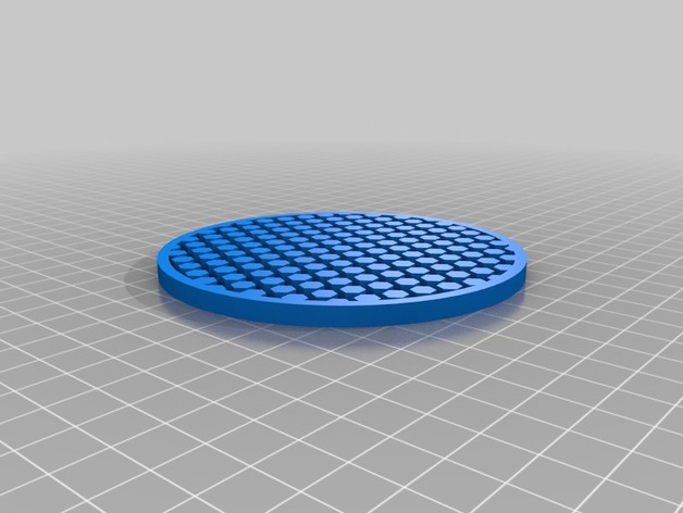 Simple Coaster with Hex fill