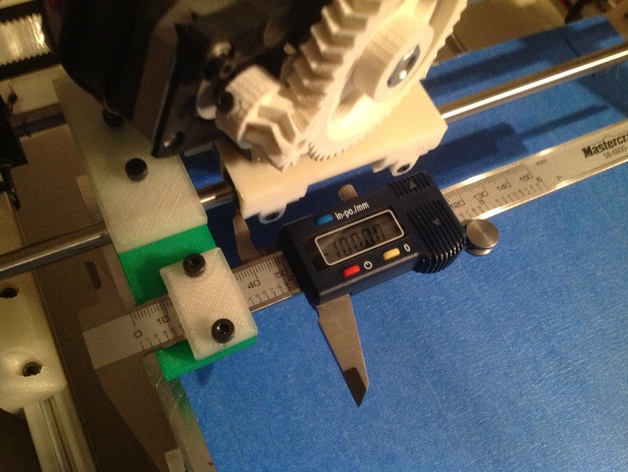 Calliper brackets for high precision printer calibration