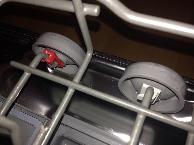 Wheel clips for a GE Dishwasher
