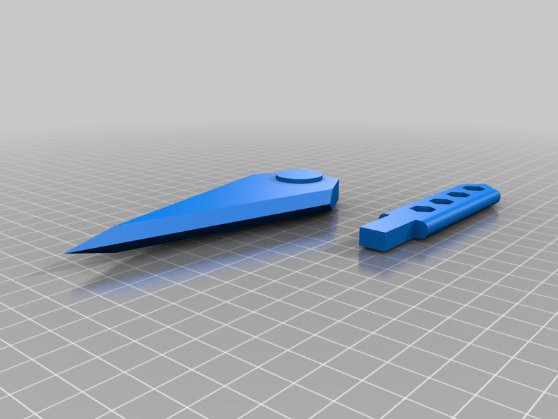 2 piece oversized throwing knife