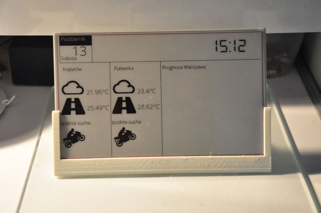 Raspberry Pi zero and Waveshare E-Paper 7.5 inch frame