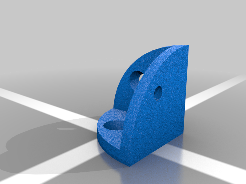 Corner Block with 3 Countersunk Holes
