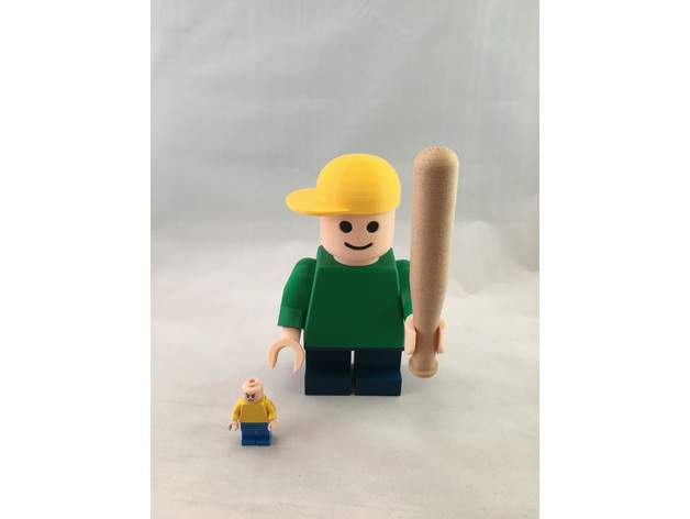 Giant LEGO baseball hat & legs