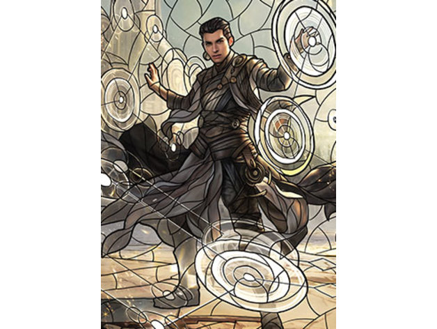 Teyo The Shieldmage Stained Glass Litho