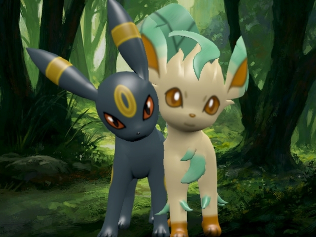 Leafeon and Umbreon ♡