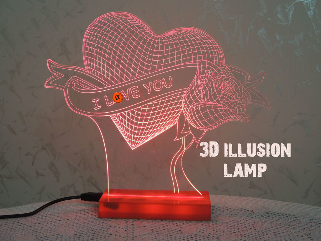 3D Lamp - illusion 
