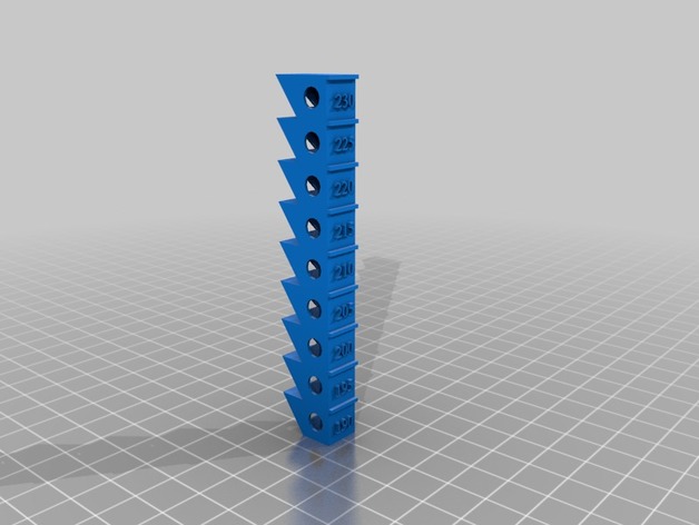 Temperature Calibration Tower for Anycubic PLA