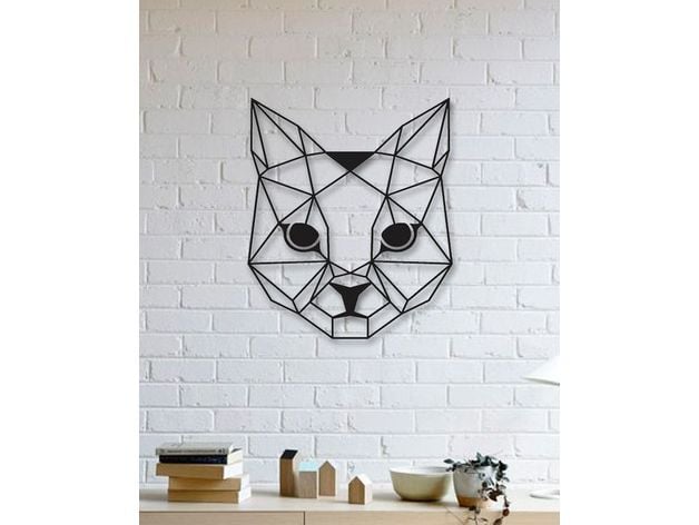 Cat Wall Sculpture 2D Ii