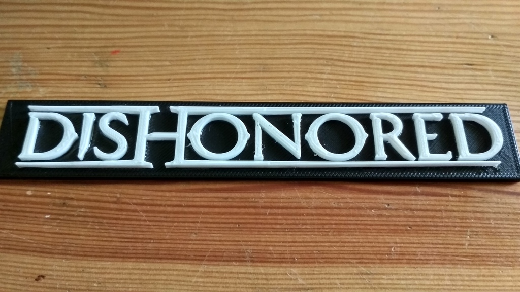 Dishonored logo 3D printable