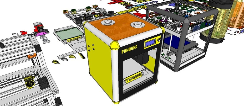 PANDORA DXs - DIY 3D Printer - 3D Design