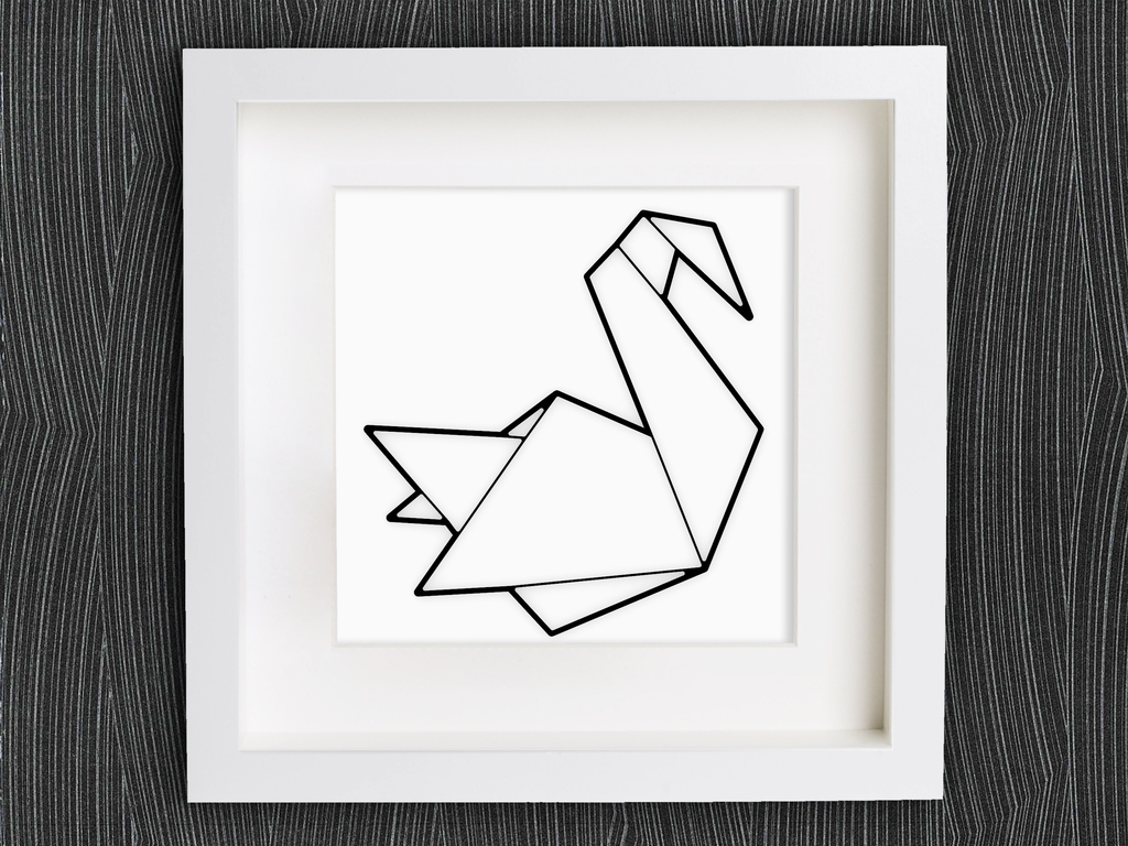 Customizable Origami Swan