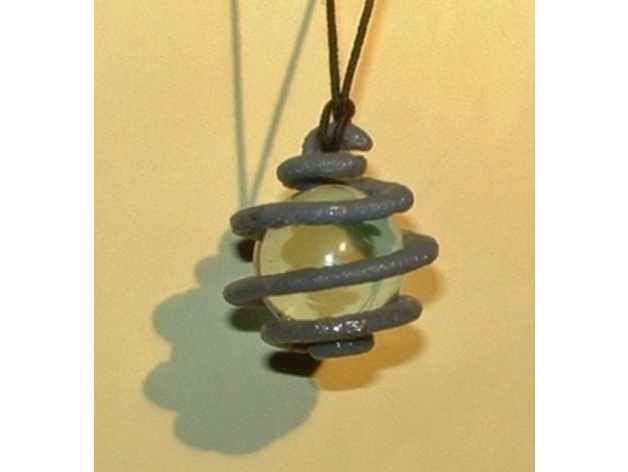 Spiral Marble Pendant