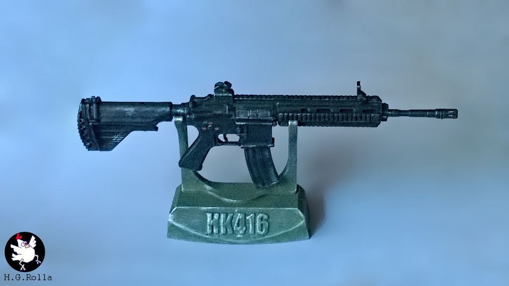 Gun stand display for the HK416 rifle model