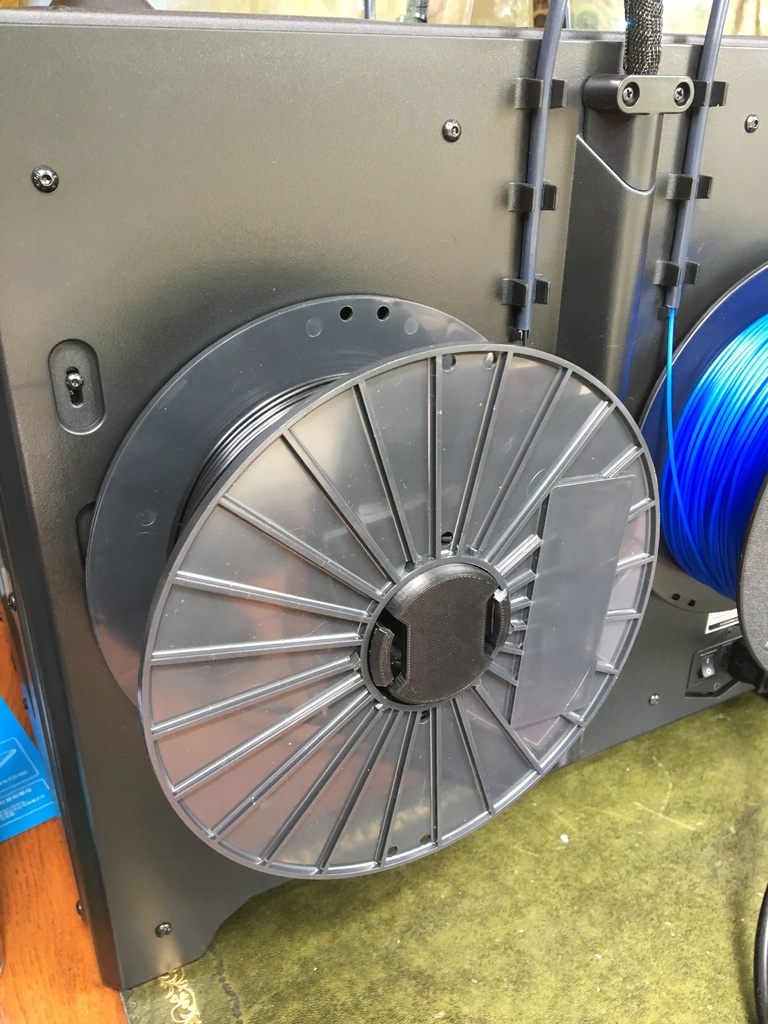 Larger Spool Holder for the Flash Forge Creator Pro