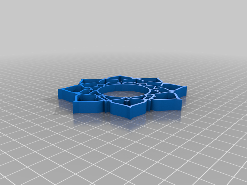 Lotus Flower flat cookie cutter