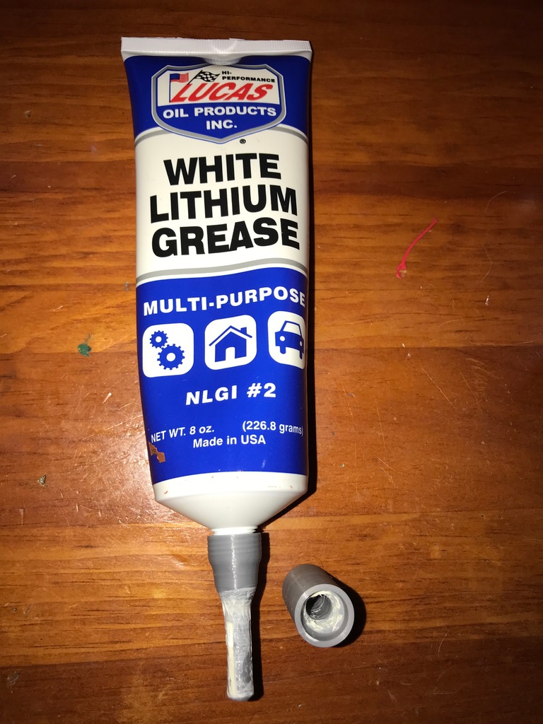 Linear Bearing Greaser Cap - LUCAS White Lithium Grease
