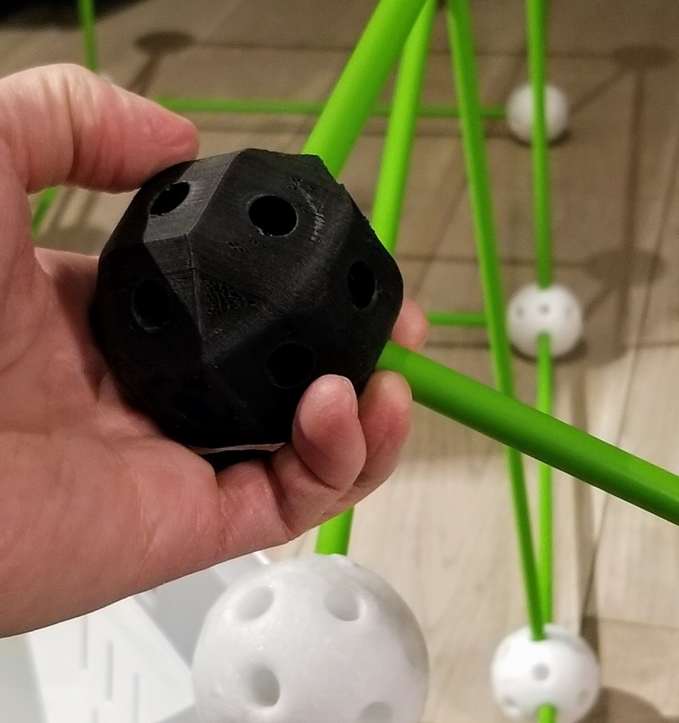Building toy connector ball
