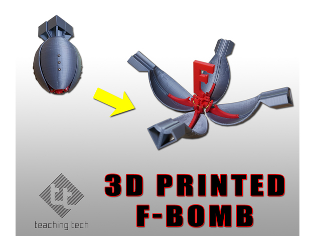 omfavne mørk beskæftigelse 3D printed F bomb by TeachingTech - Thingiverse