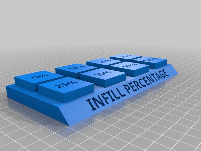 Infill Percentage 3D Printing Terminology Demo