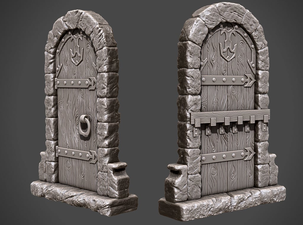 Wooden Dungeon Door!