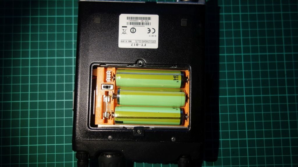 Yaesu FT-817 3x18650 battery holder 