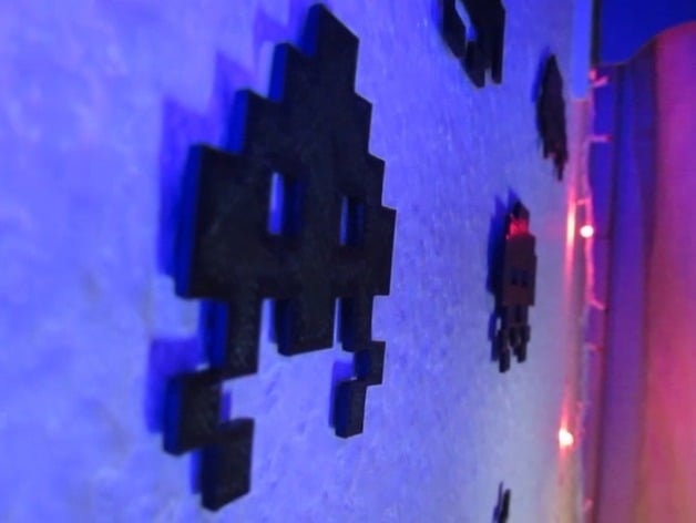 3D Printed Space Invaders Decorations