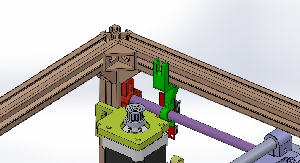 Y-Axis Endstop Mounting Bracket for Hypercube 3D Printer