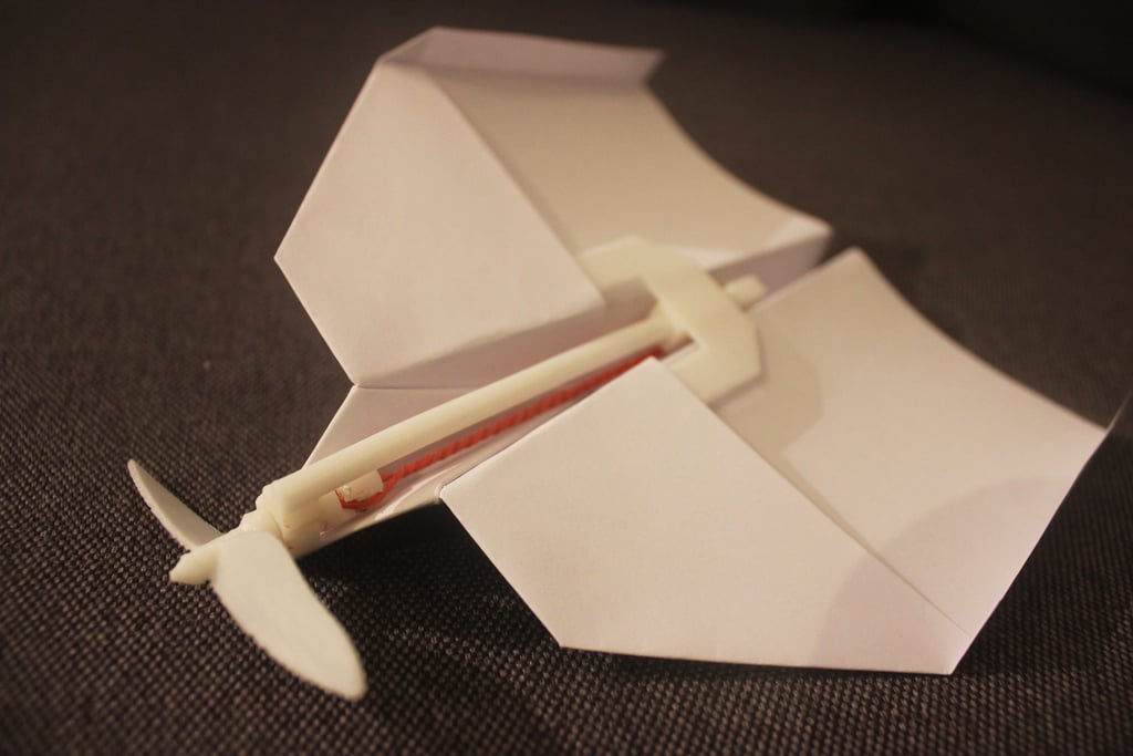 Paper Airplane Rubberband Motor