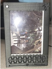 Polaroid Picture Frame Keychain