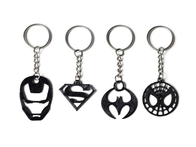 Superhero Keychains