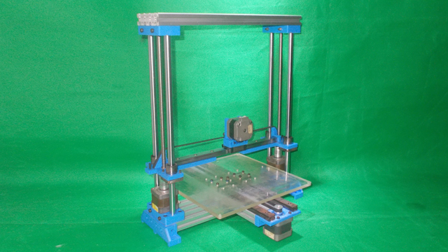 062-Homemade Laser Plotter 3D Printer DIY XYZ Axis Linear Rail Actuator Slide Guide Frame Router Mill b